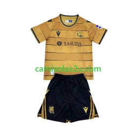 Camisolas de futebol Real Sociedad Criança Equipamento Alternativa 2024/25 Manga Curta